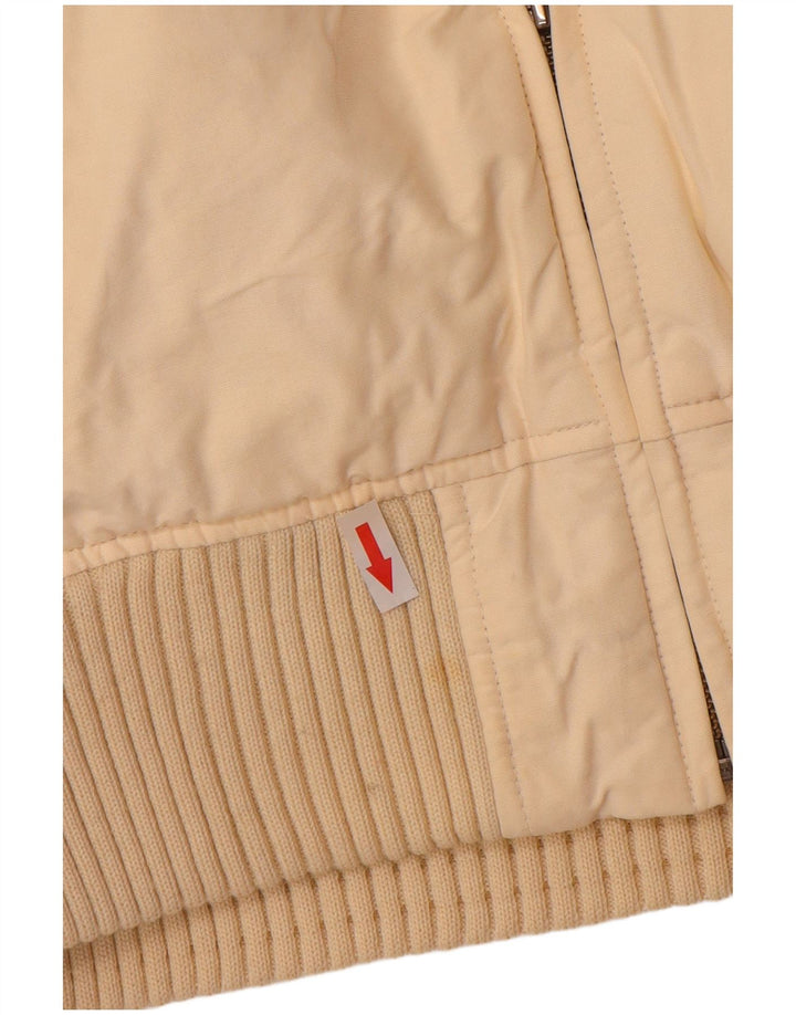Woolrich polstret jakke til kvinder UK 10 Lille beige bomuld
