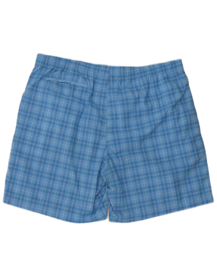 Adidas Mens Swimming Shorts 2XL  Blue Check Polyester