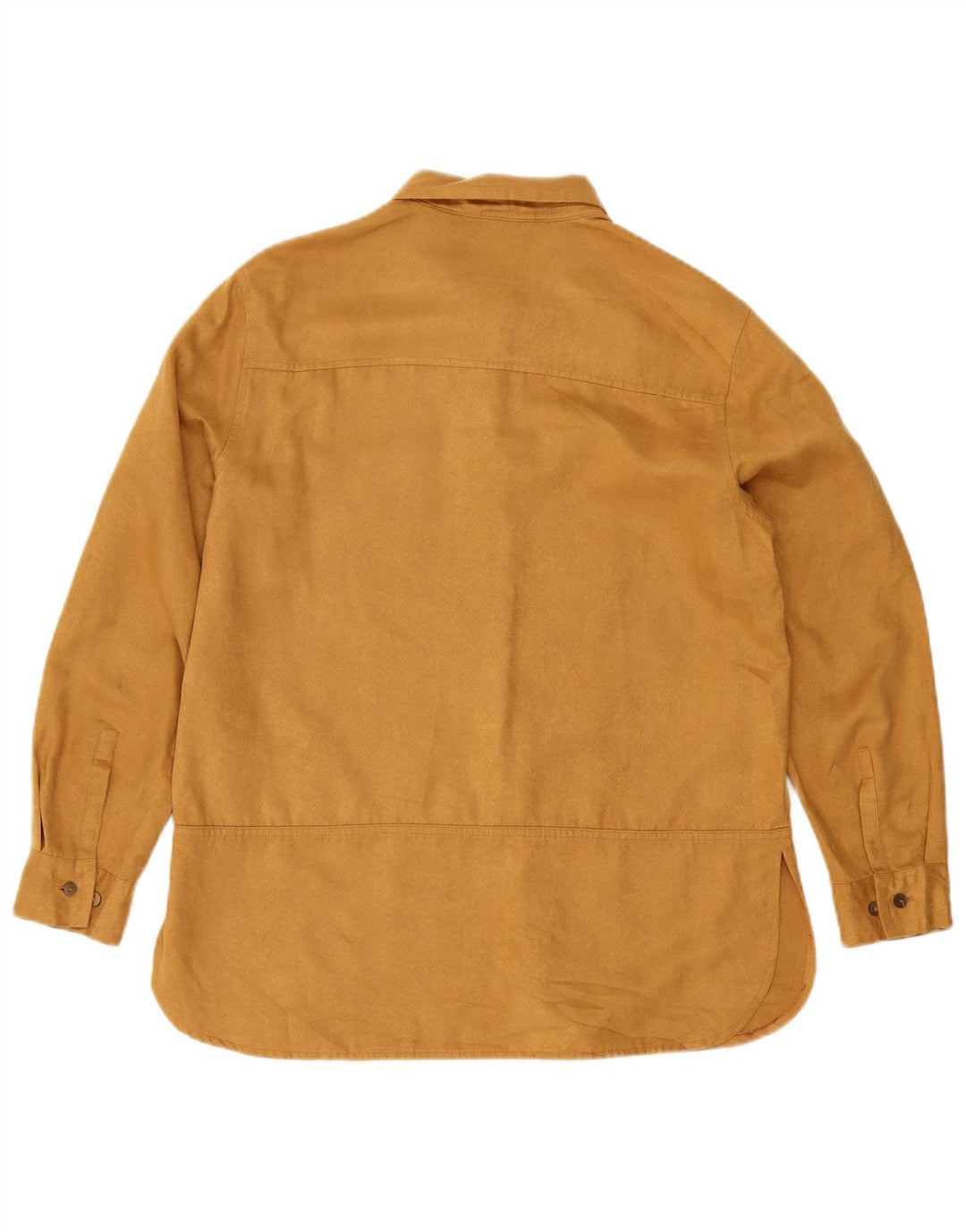 Marks & Spencer Damen-Hemd aus Wildlederimitat, Größe S, Beige, Polyester