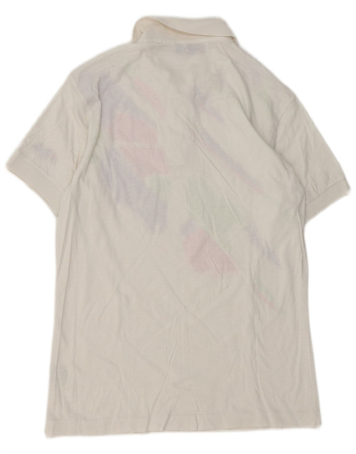 Fila Boys Polo Shirt 13-14 Years White Colourblock Polyester