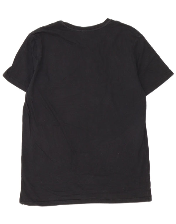 Trussardi Jeans Mens Graphic T-Shirt Top XL Black Cotton