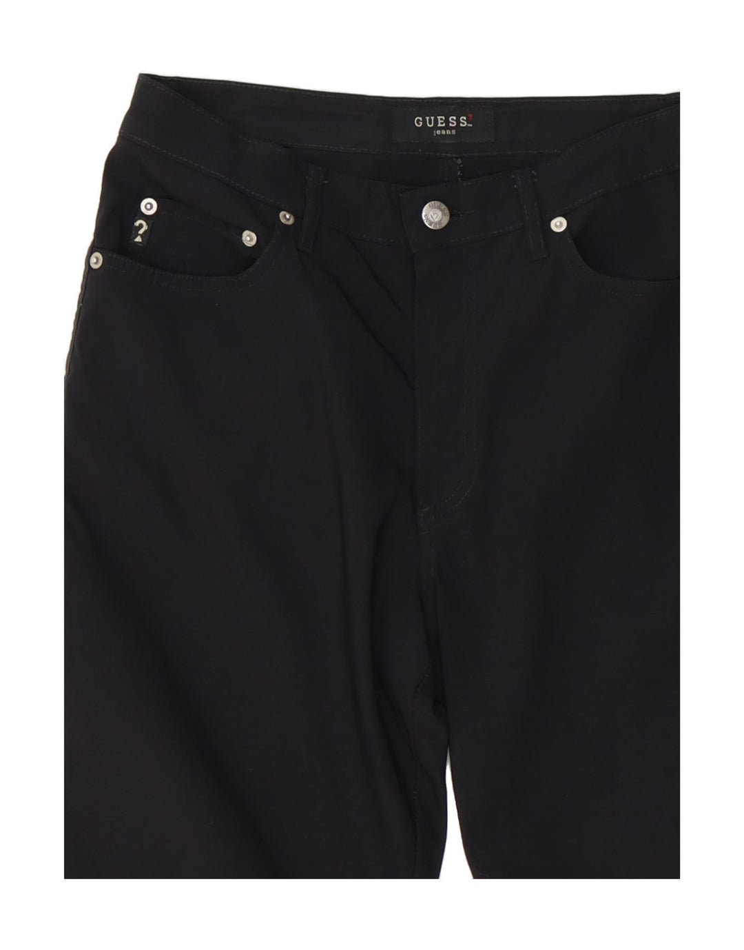 GUESS Womens Straight Casual Trousers W30 L32 Black Vintage Guess and Second-Hand Guess from Messina Hembry 
