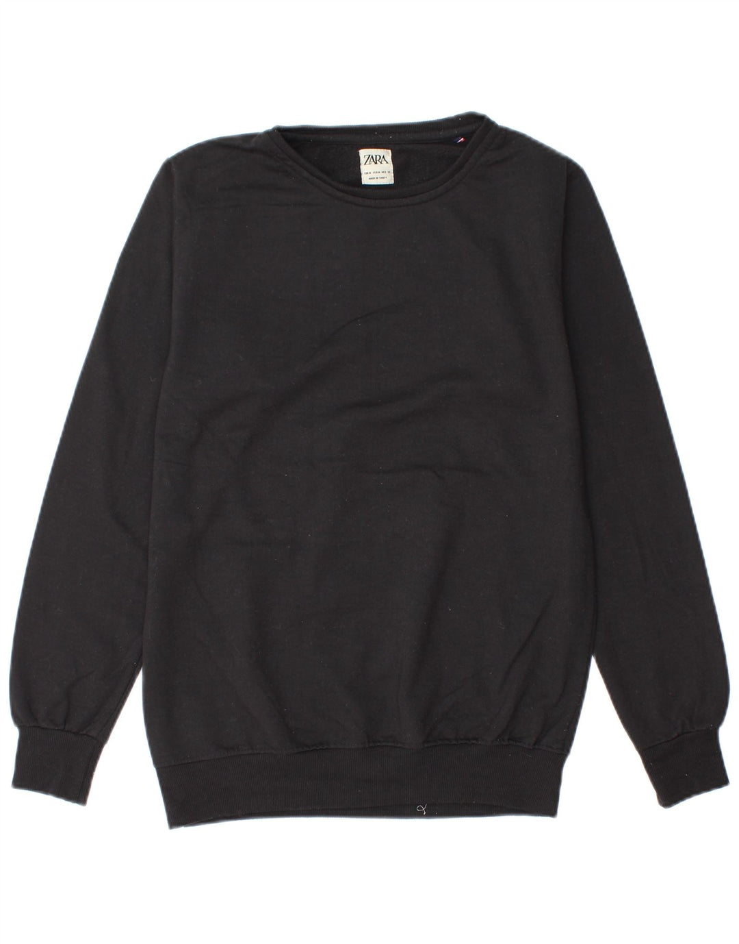 Zara Mens Sweatshirt Jumper Medium Black