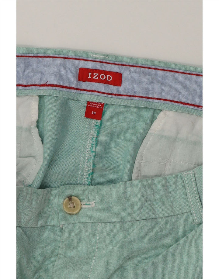 IZOD Mens Chino Shorts W38 XL Turquoise Cotton Vintage Izod and Second-Hand Izod from Messina Hembry 