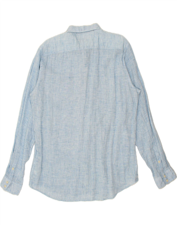 MARLBORO CLASSICS Camicia da uomo su misura 2XL Lino blu