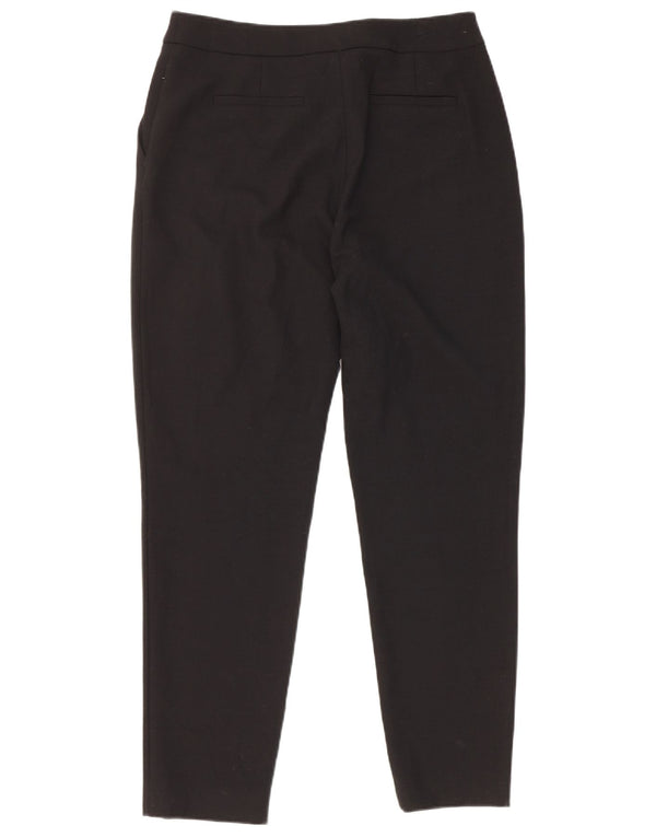 Женские узкие брюки чинос Hobbs UK 10, маленькие W28 L28, черные шерстяные