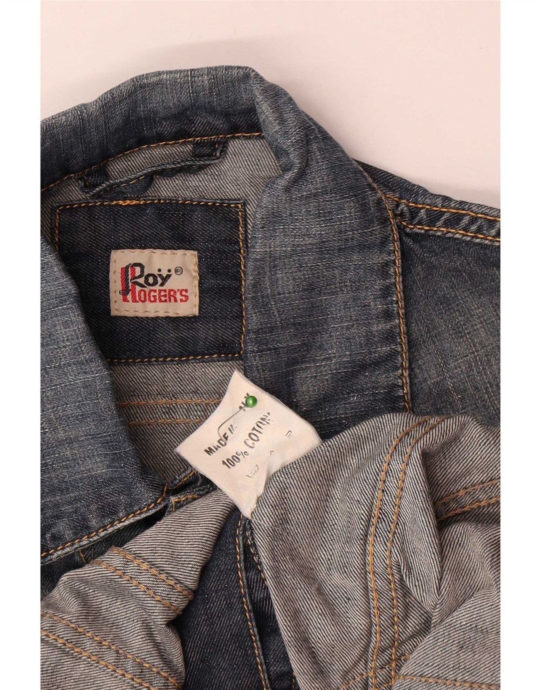 Roy Rogers Dame Crop Denim Jacket UK 8 Small Blue Cotton