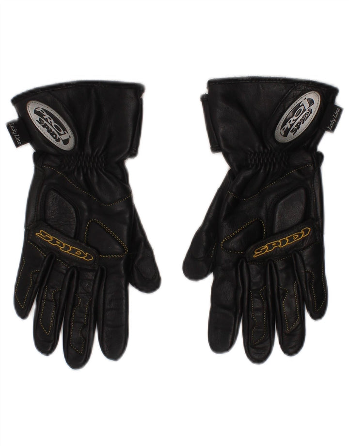 Spidi Womens Lady Line Biker Leather Gloves Medium Black Motorcycle