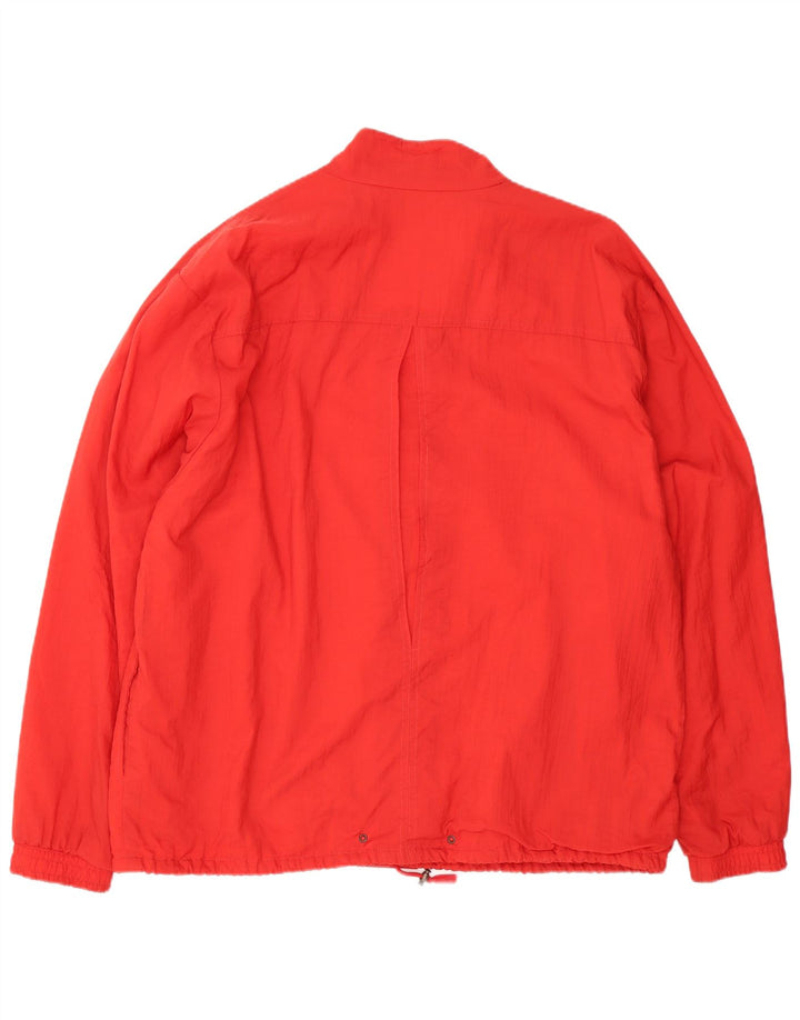 Sympatex Mens Loose Fit Bomber Jacket UK 42 XL Red Polyamide