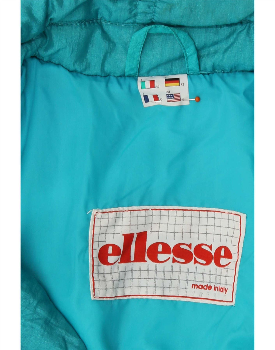 Tuta da sci da donna Ellesse IT 46 Large Blu Nylon Retro