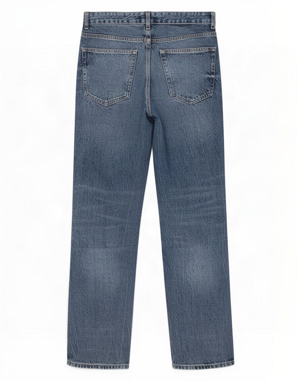 Zara Mens Tapered Jeans EU 46 XL W36 L32 Blue Cotton