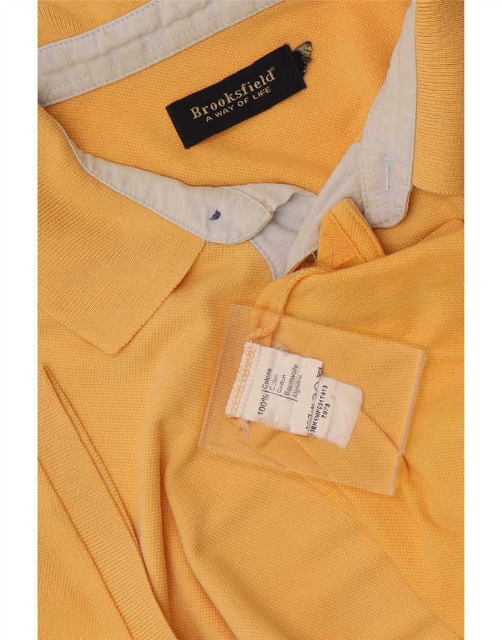 Męska koszulka polo Brooksfield XL w kolorze żółtym