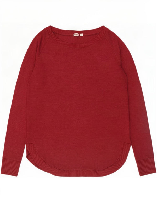 Gap Damen Übergroßes Top Langarm UK 6 XS Burgund