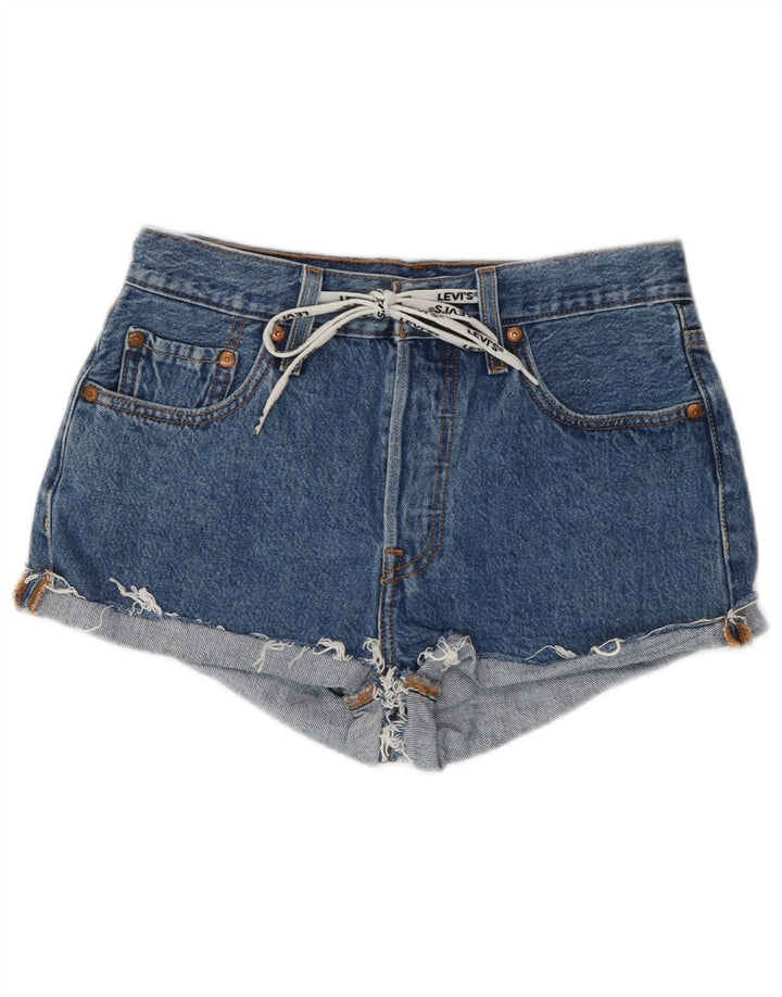 Calça jeans feminina 501 da Levi's W25 XS azul algodão