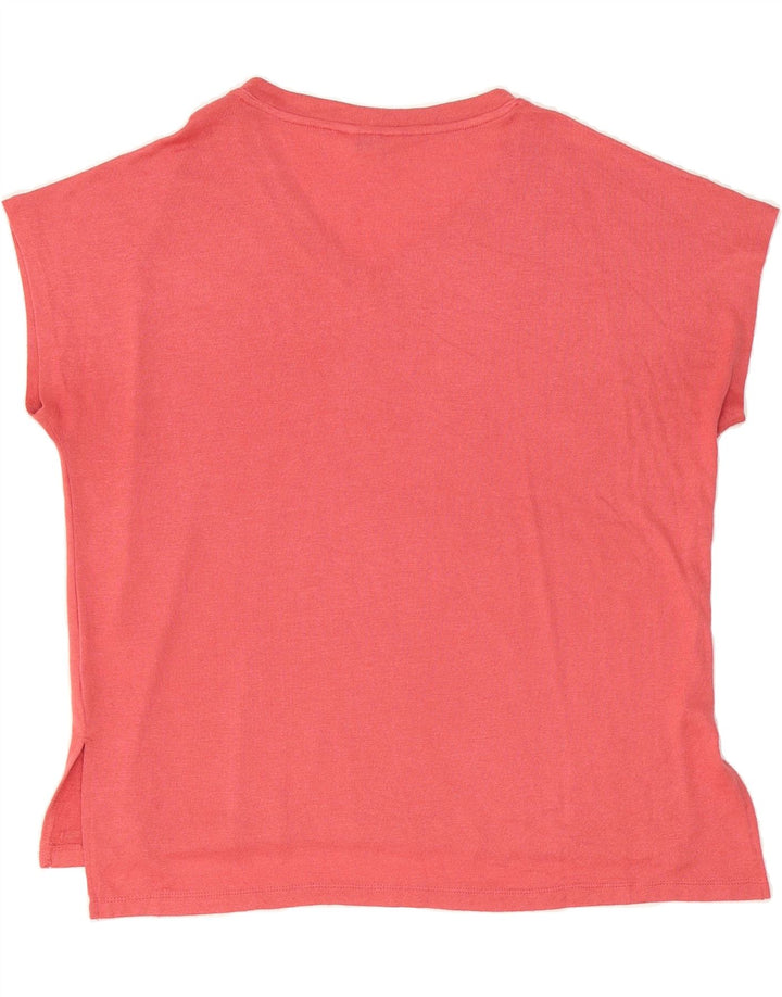 ORVIS Womens Oversized T-Shirt Top UK 16 Large Pink Polyester Vintage Orvis and Second-Hand Orvis from Messina Hembry 