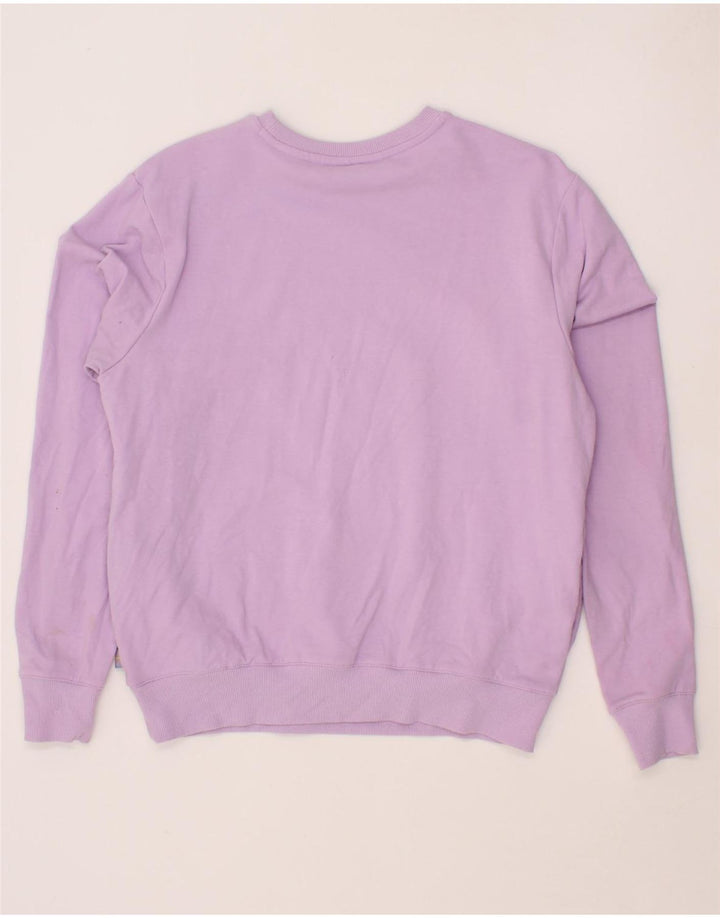 FILA Womens Oversized Sweatshirt Jumper UK 10 Small Purple Cotton Vintage Fila and Second-Hand Fila from Messina Hembry 