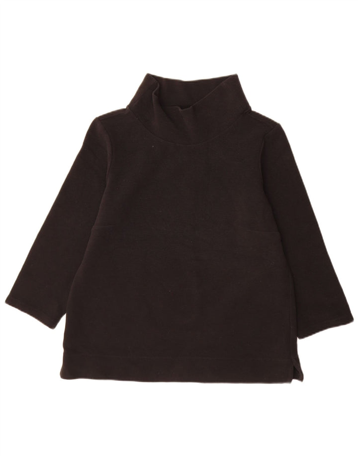 Top da donna Hobbs manica 3/4 UK 14 cotone nero medio
