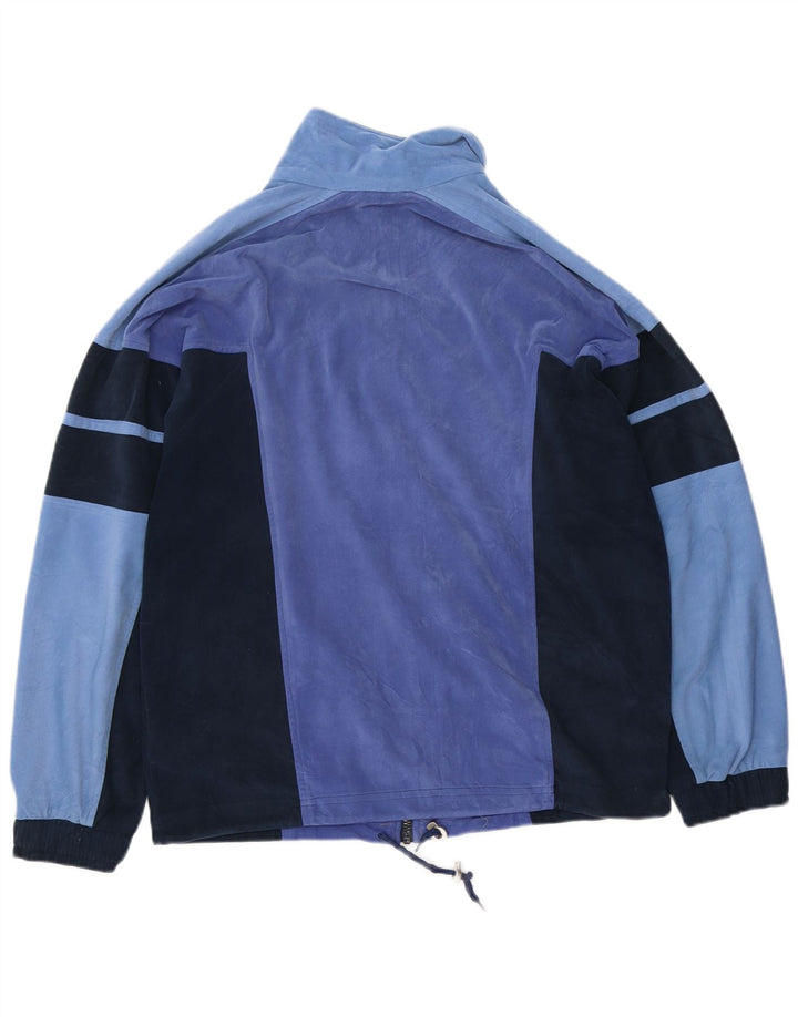 Lotto Herre Velour Fuld træningsdragt Medium Navy Blue Colourblock Polyester