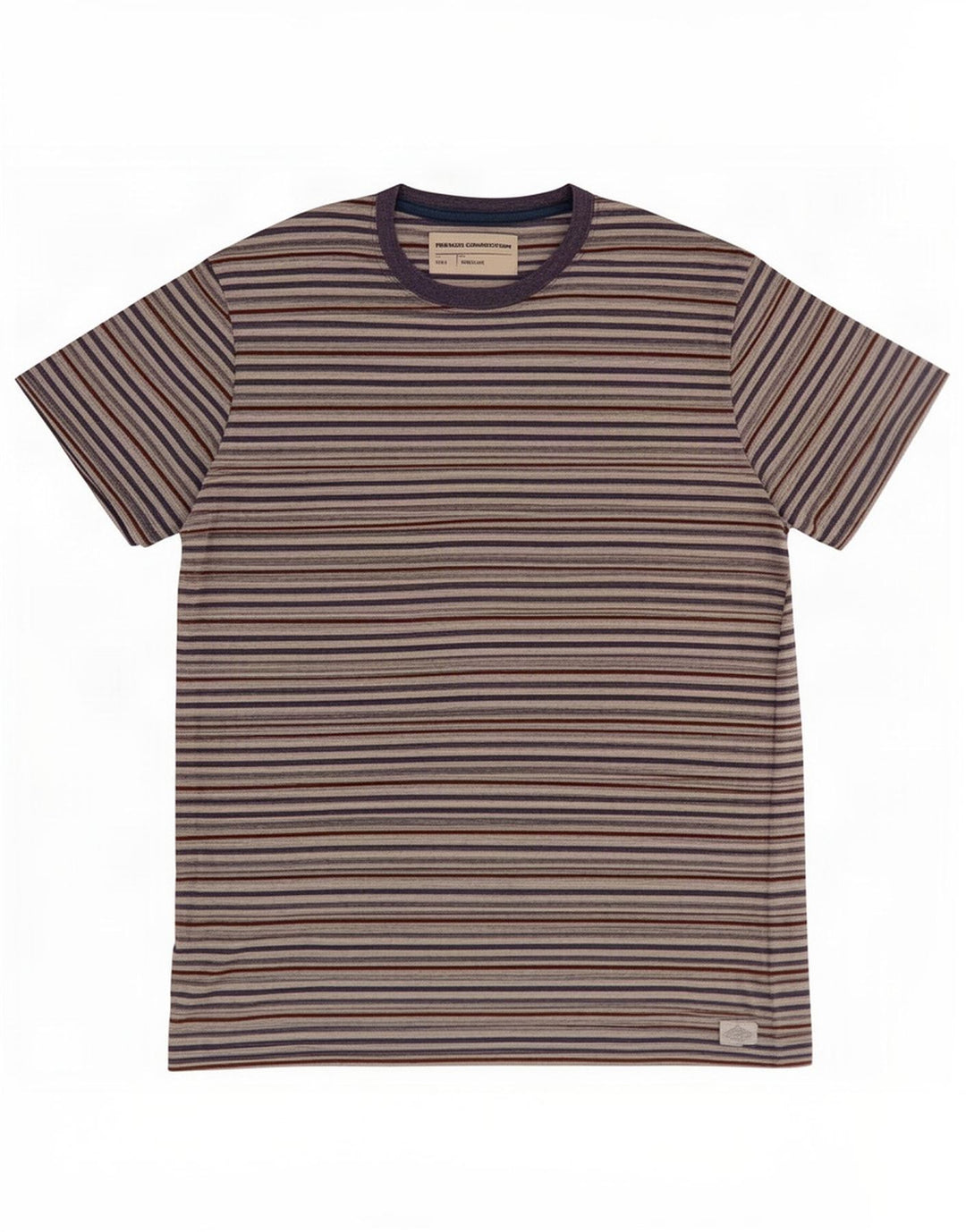 French Connection T-Shirt Homme Grandes Rayures Multicolores