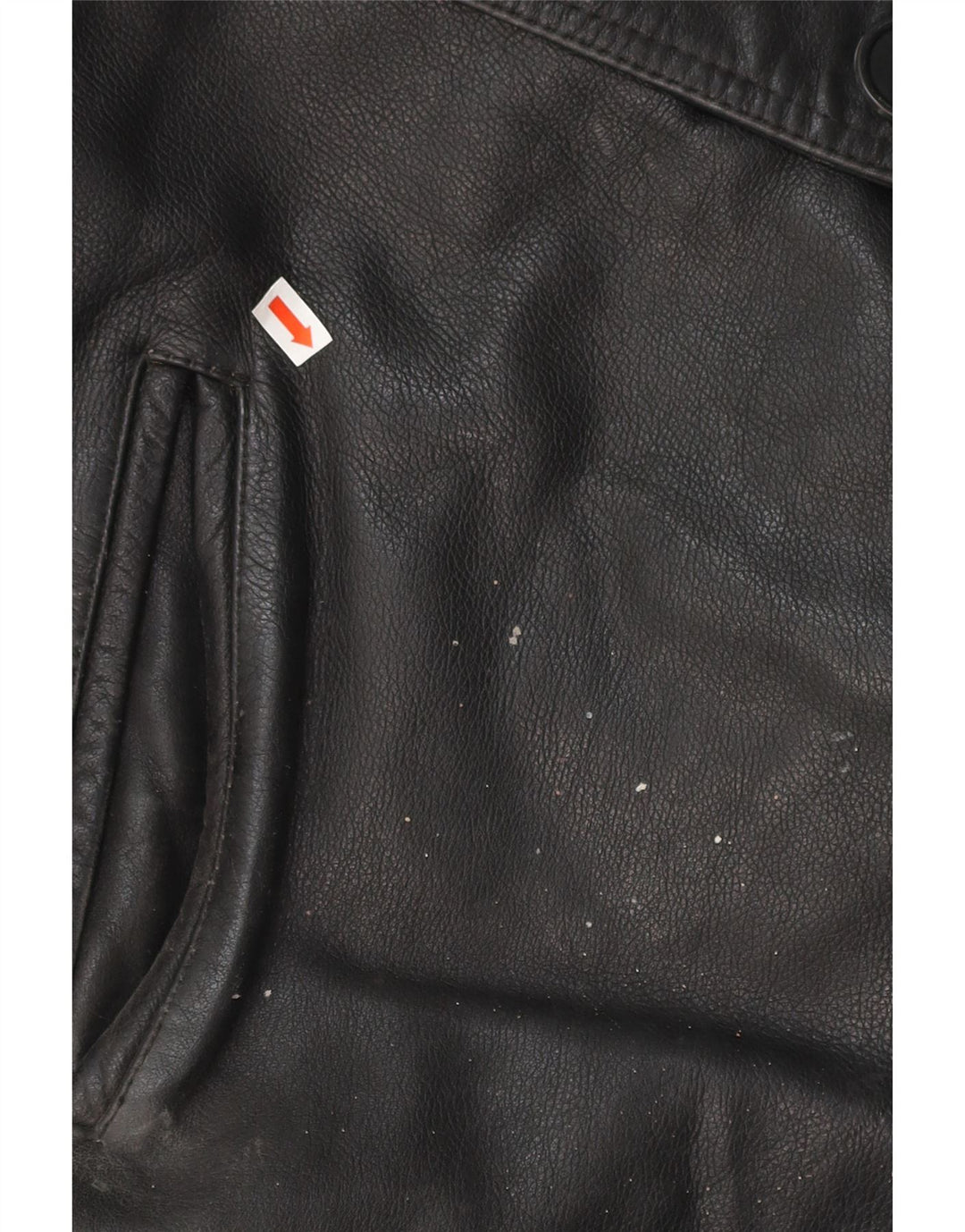 VALI COLLECTION Mens Leather Jacket UK 42 XL Black Leather Vintage Vali Collection and Second-Hand Vali Collection from Messina Hembry 