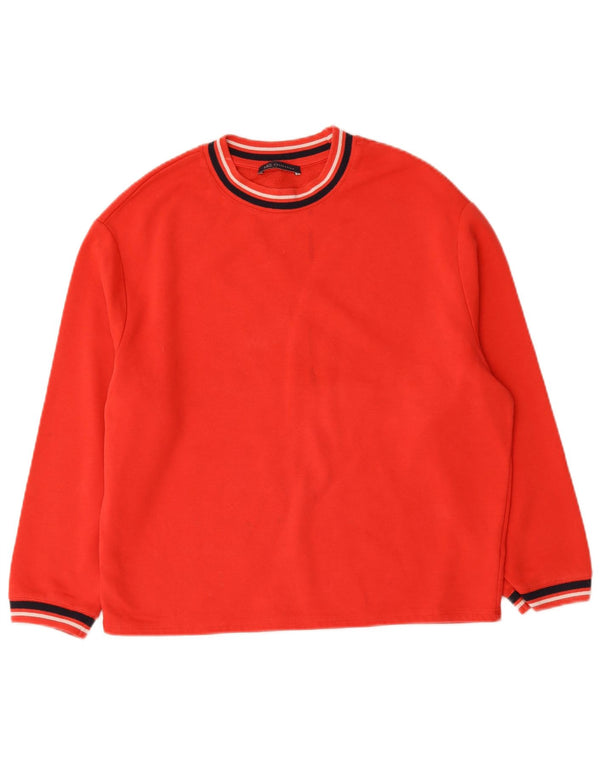Felpa oversize da donna Marks & Spencer UK 10 piccola in cotone rosso