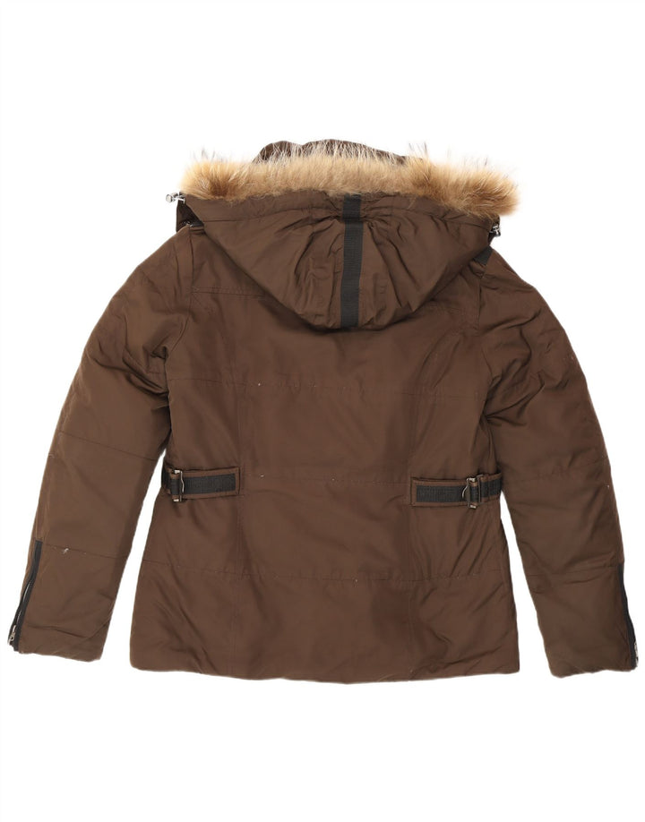 Chaqueta acolchada con capucha para mujer Invicta UK 42 Poliéster marrón medio