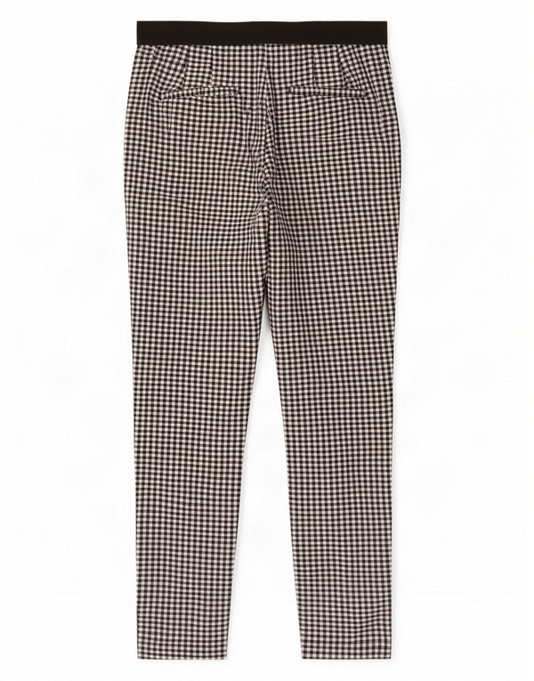 Женские узкие брюки чинос Zara, маленькие W27 L27, черные в клетку