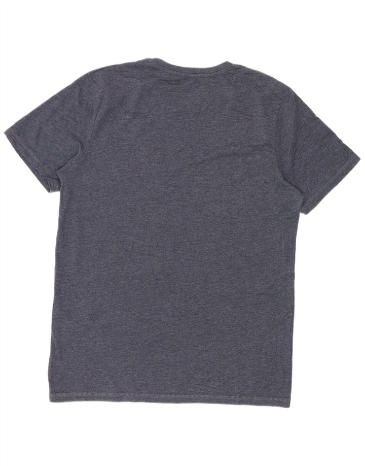 Jack & Jones Herre T-Shirt Top Medium Marineblå Bomuld