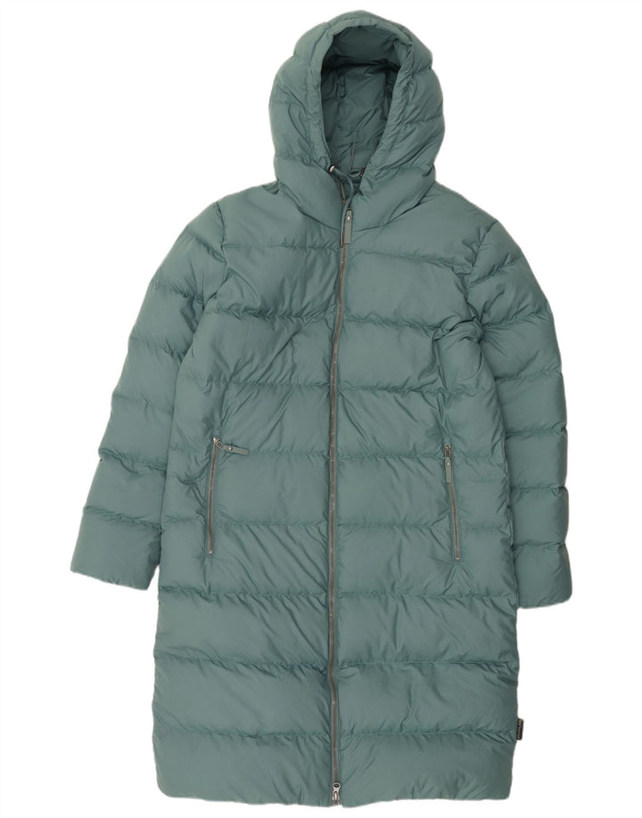 Jack Wolfskin Dame Hætte Oversized Polstret Frakke UK 10/12 Medium Green