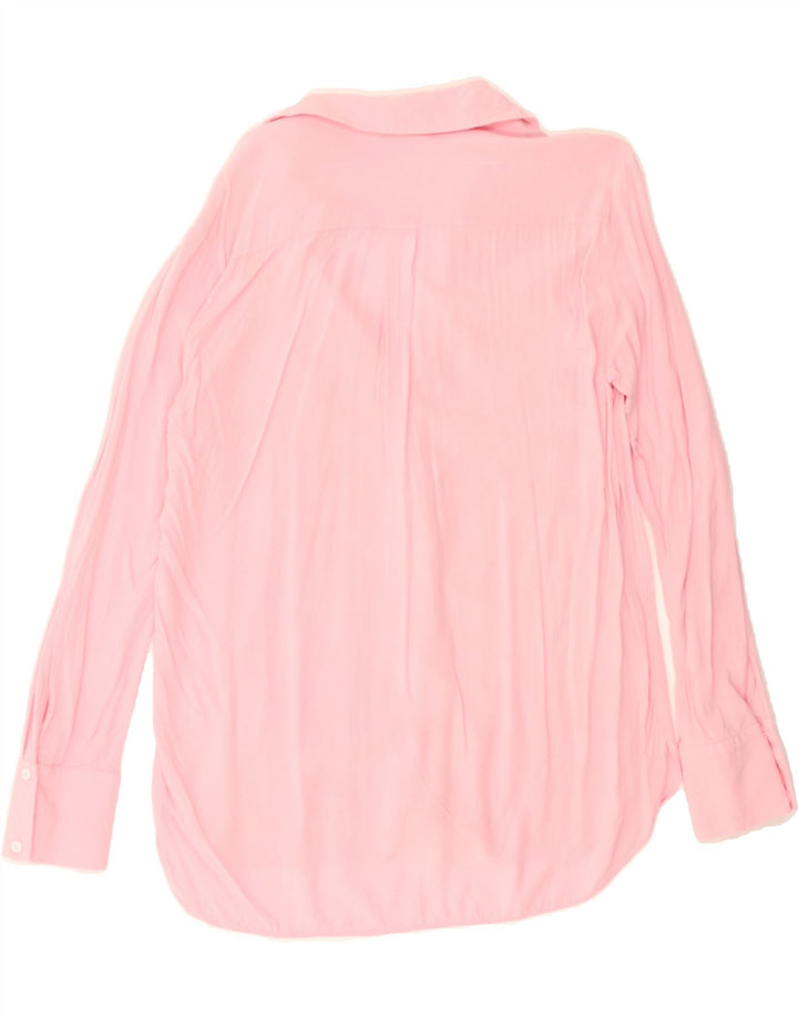 ZARA Womens Shirt UK 10 Small Pink Vintage Zara and Second-Hand Zara from Messina Hembry 