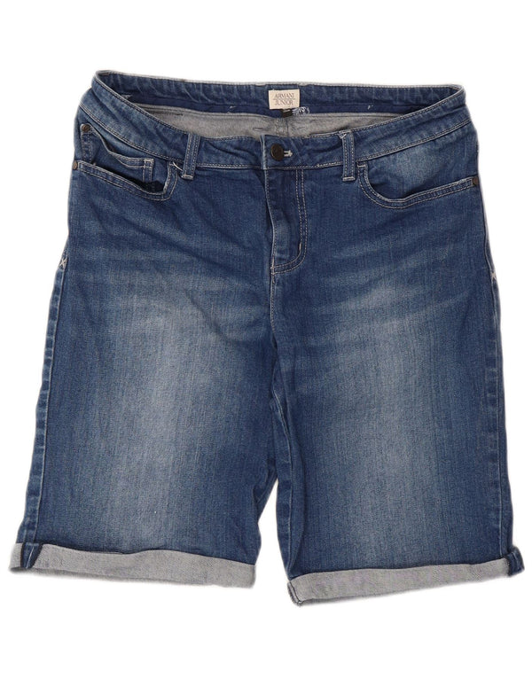 Armani Junior Boys Denim Shorts 15-16 Years W32 Blue Cotton