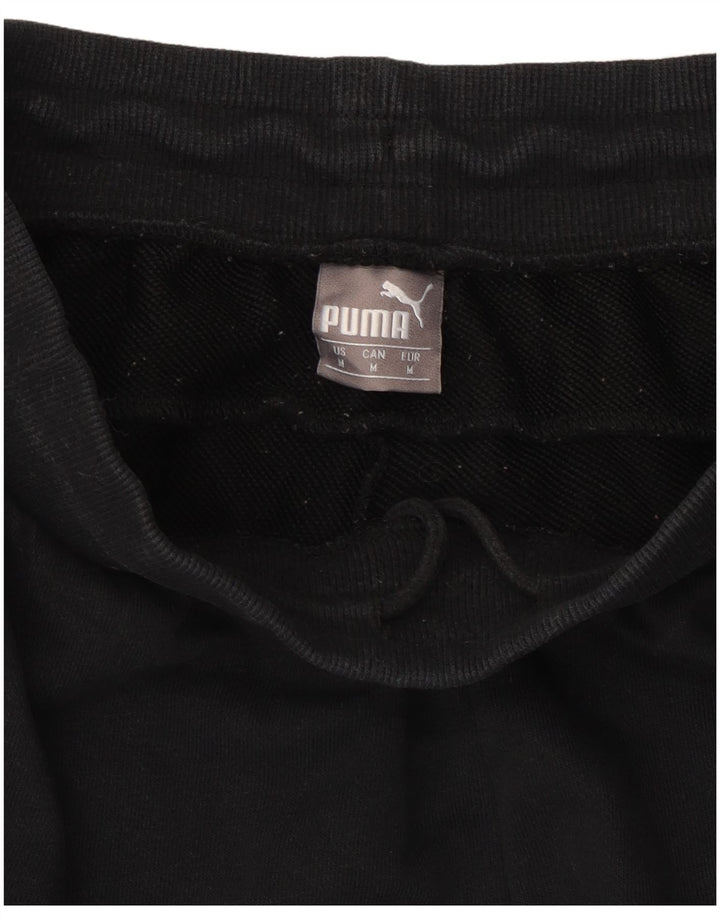 PUMA Mens Graphic Tracksuit Trousers Joggers Medium  Black
