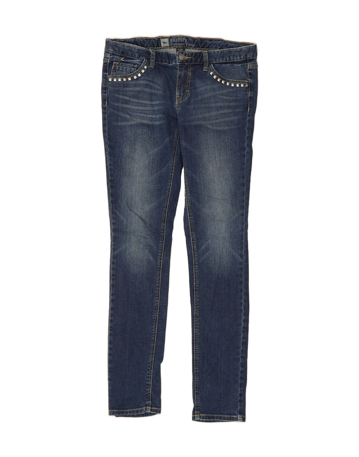 MOSSIMO Womens Skinny Jeans US 8 Medium W34 L33 Navy Blue Cotton Vintage Mossimo and Second-Hand Mossimo from Messina Hembry 