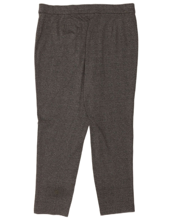 Pantaloni casual pentru femei Marks & Spencer UK 20 2XL W36 L29 Gri Houndstooth