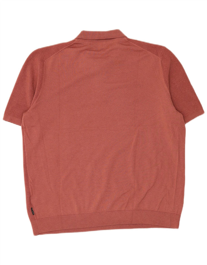 Ted Baker Herre Polo Shirt Str. 6 2XL Rød Polyester