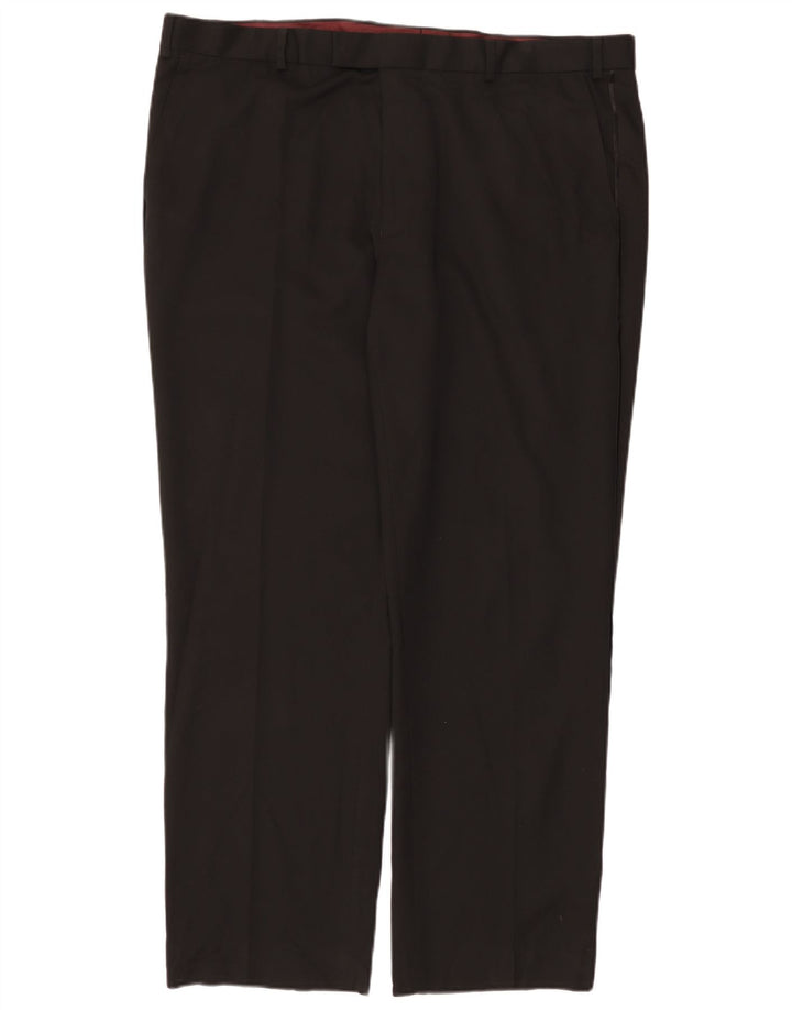 Marks & Spencer Pantalon de costume droit pour femme W42 L31 Noir