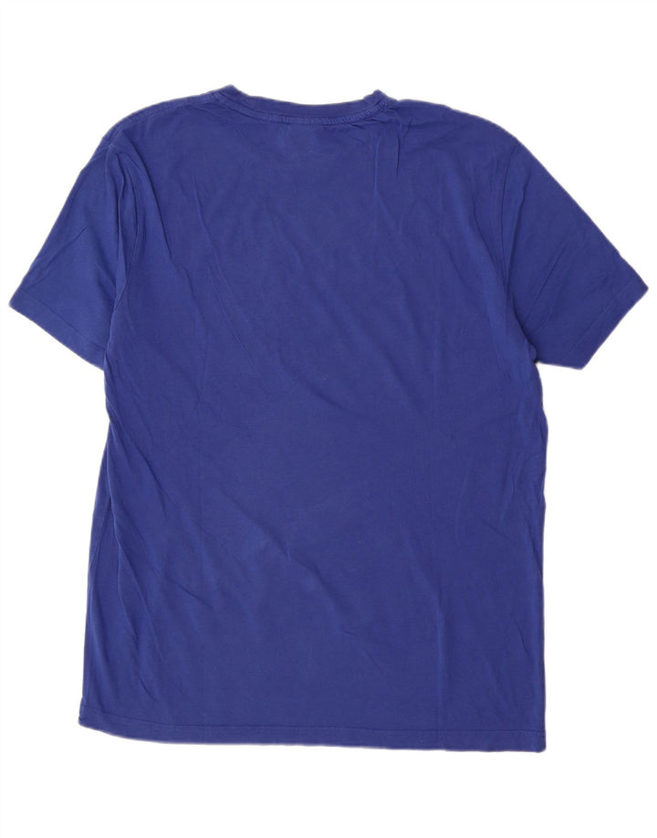 Champion Herre Grafisk T-Shirt Top XL Blå