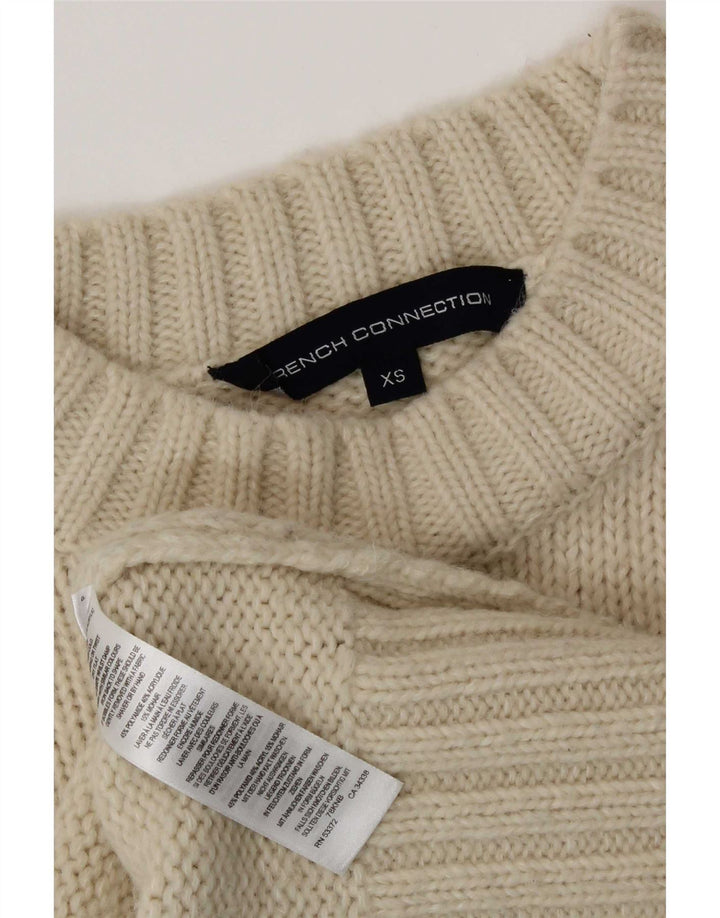 French Connection Herre Boat Neck Jumper Sweater XS Beige Polyamid