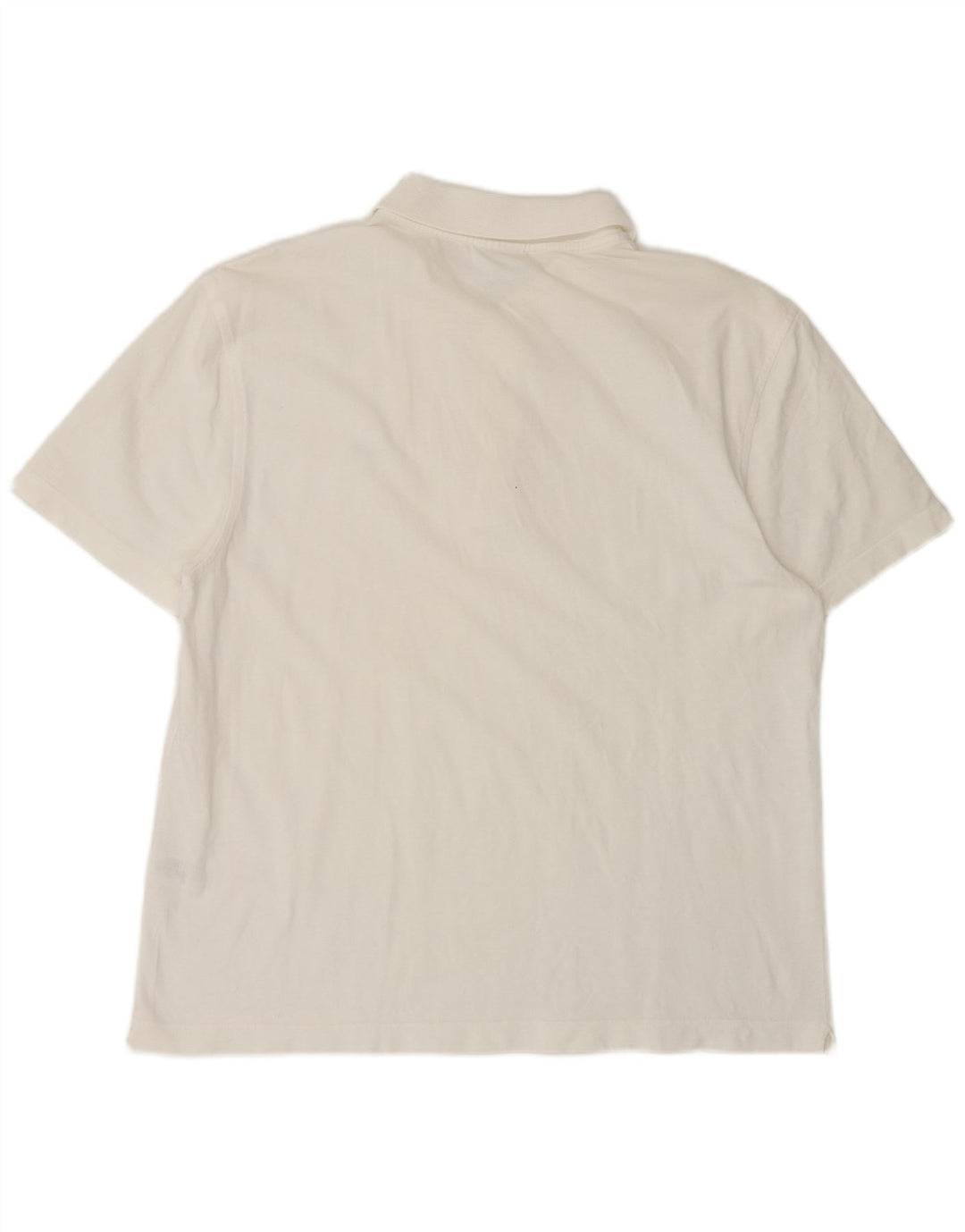 Camisa polo masculina Lacoste tamanho 5 grande algodão branco