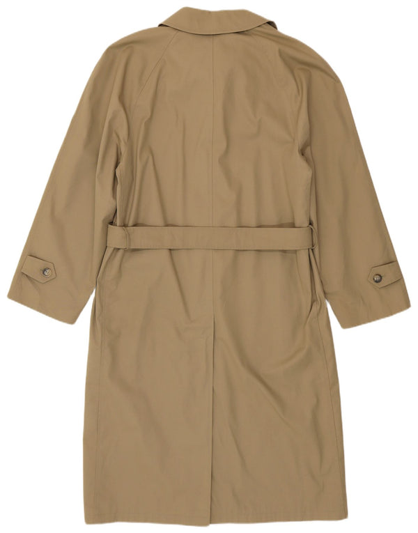 Cerruti 1881 Mens Loose Fit Trench Coat IT 46 Pequeno Poliéster Bege