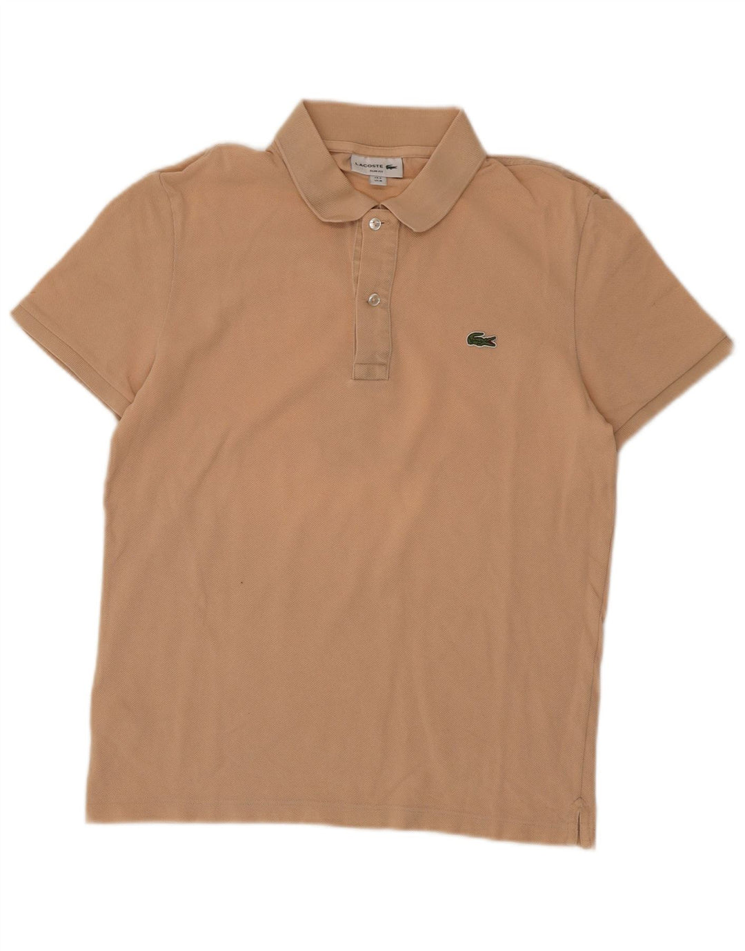 Lacoste Polo Slim Fit pour homme Taille 4 Coton beige moyen
