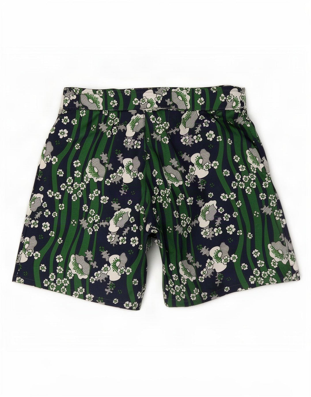 Vintage Womens Shorts W32 Large Green Floral