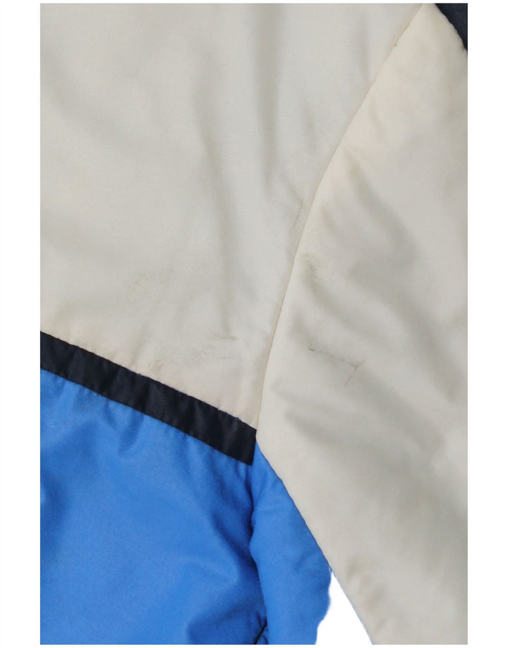 Colmar Herren Wattierte Jacke IT 50 Mittelblaues Colourblock-Nylon