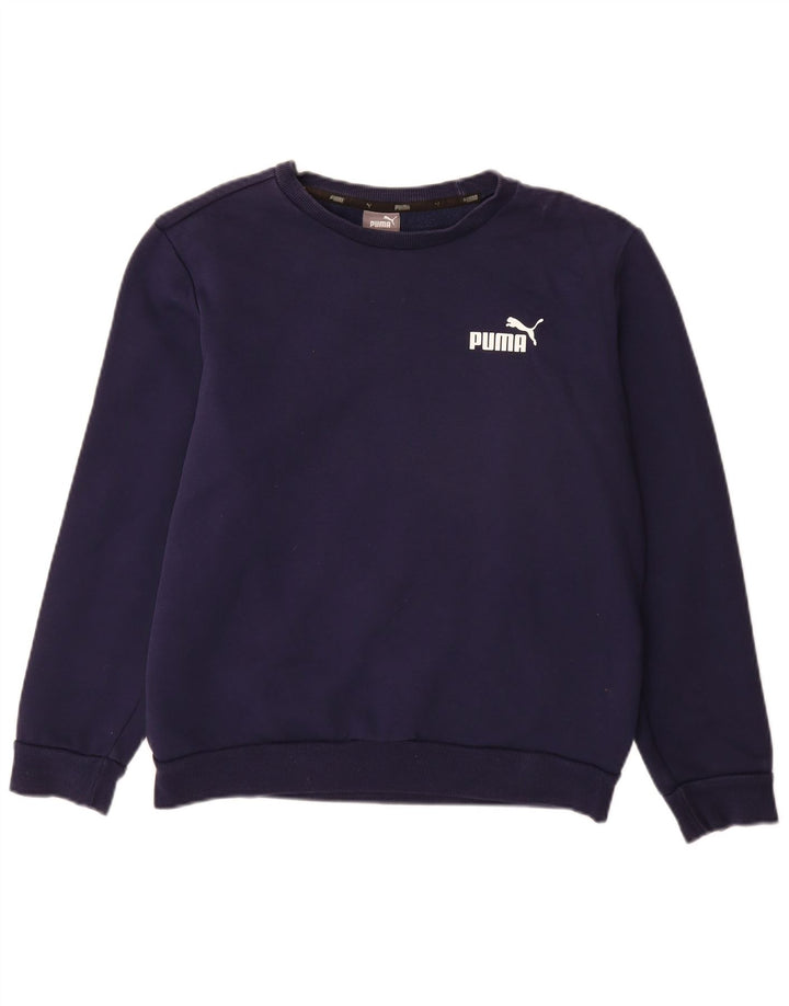 PUMA Sudadera Jumper para Hombre Small Azul Marino Algodón