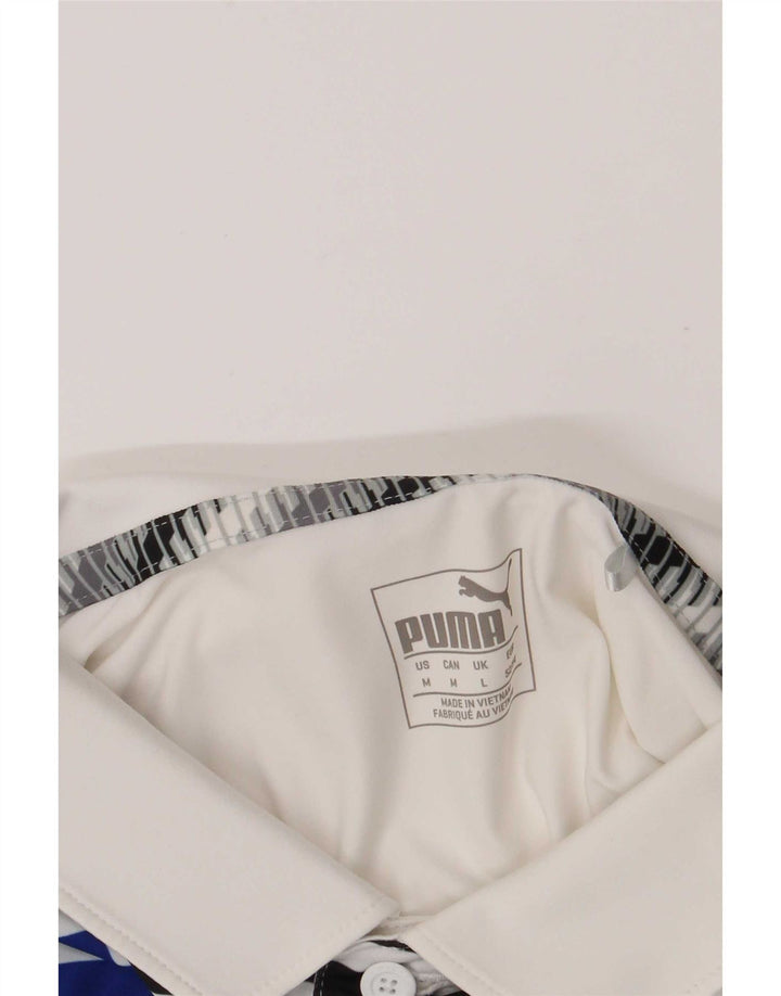 Puma herre poloshirt Medium White Colourblock