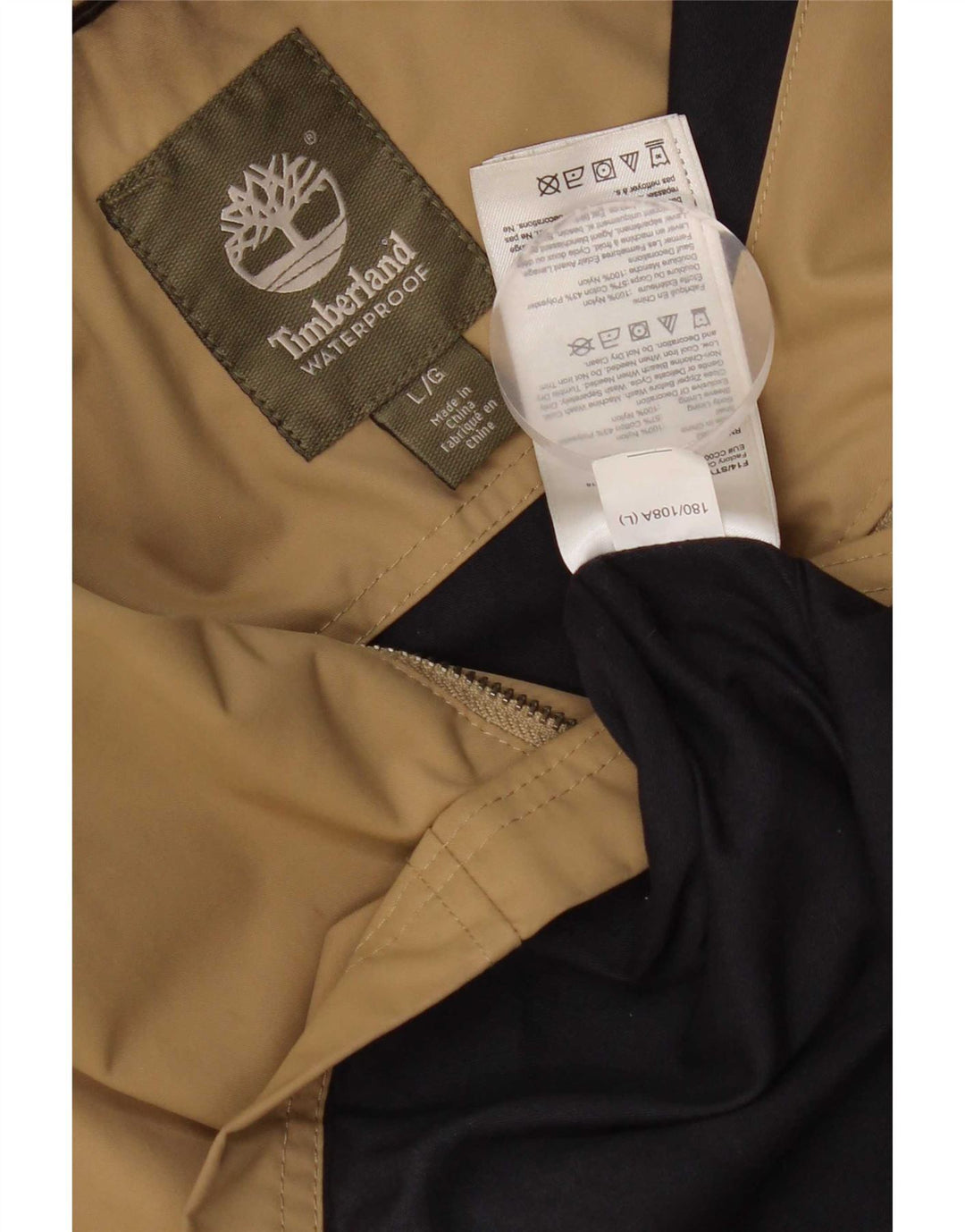 TIMBERLAND Mens Utility Jacket UK 40 Large Beige Nylon