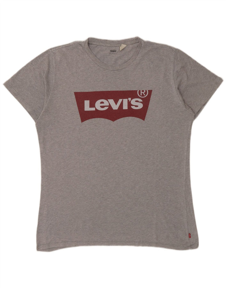 T-shirt grafica da uomo Levi's Top grande grigio screziato