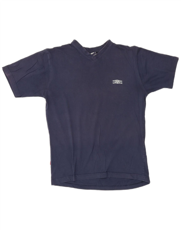 T-shirt da uomo Umbro Top medio in cotone blu navy