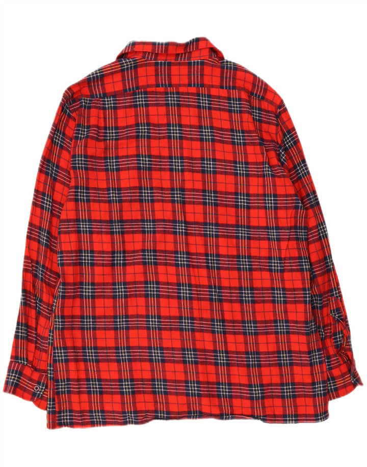 Derby Mens Flannel Shirt XL Red Check Cotton