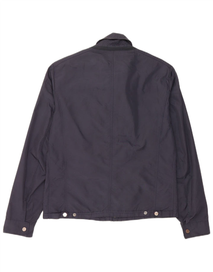 GEOX RESPIRA Mens Utility Jacket UK 36 Small Navy Blue Polyamide